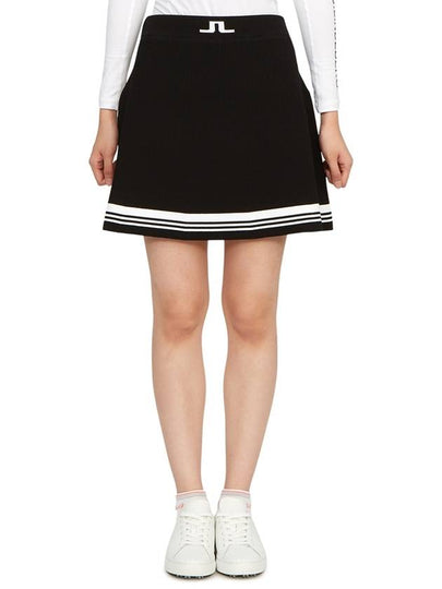 Women's Frida Striped Knit Skirt Black - J.LINDEBERG - BALAAN 2