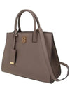 Francis Leather Mini Tote Bag Light Saddle Brown - BURBERRY - BALAAN 3