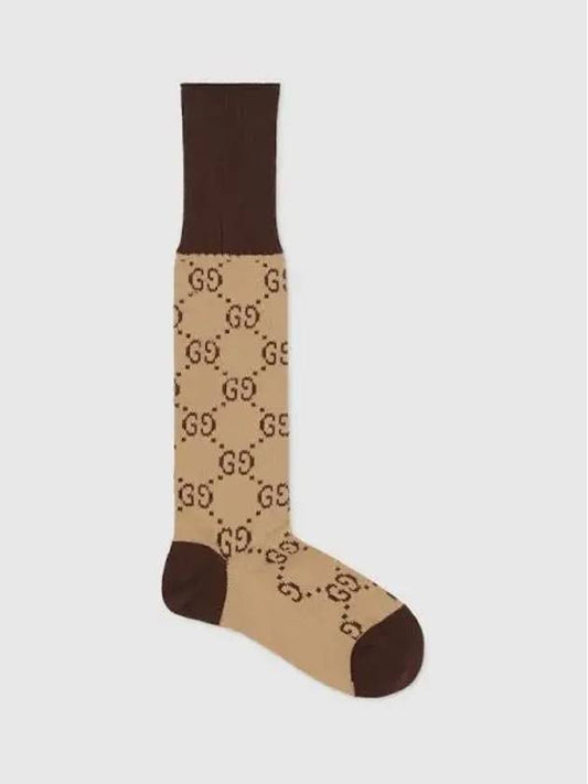 GG pattern socks beige - GUCCI - BALAAN 2