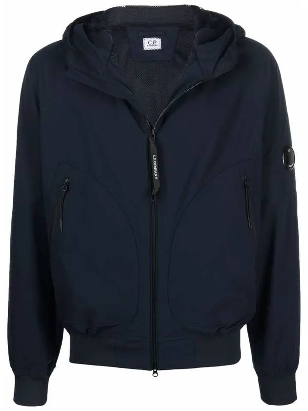 Men's Protech Mesh Lens Hooded Jacket Navy - CP COMPANY - BALAAN 2