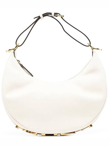 Fendigraphy Small Hobo Shoulder Bag White - FENDI - BALAAN 1