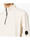 Light Fleece Half Zip-Up Sweatshirt Beige - CP COMPANY - BALAAN 6