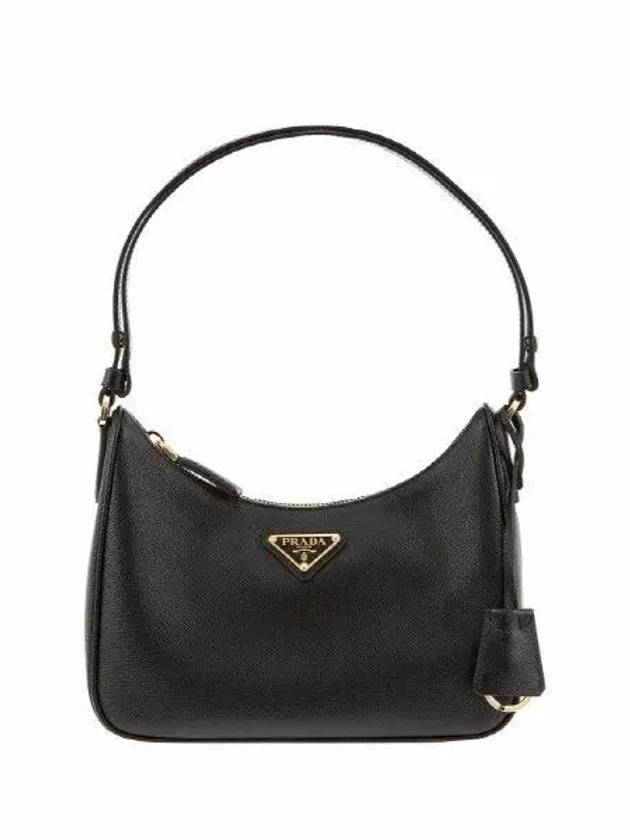 Re-Edition Saffiano Leather Mini Bag Black - PRADA - BALAAN 2