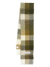 Check Mohair Muffler Green - ACNE STUDIOS - BALAAN 2