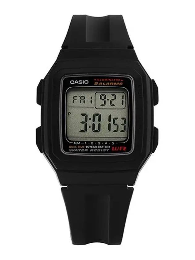 F 201WA 1ADF Digital Square Vintage Men s Urethane Watch - CASIO - BALAAN 5