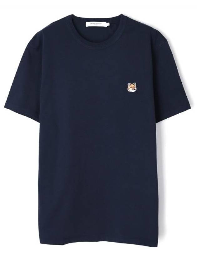 Fox Head Patch Classic Short Sleeve T-Shirt Navy - MAISON KITSUNE - BALAAN 2