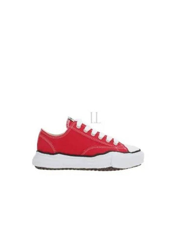 A01FW702 Red Peterson OG Sole Canvas Low Sneakers - MIHARA YASUHIRO - BALAAN 1