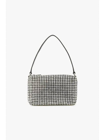 HEIRESS Rhinestone Mesh Pouch White - ALEXANDER WANG - BALAAN 1