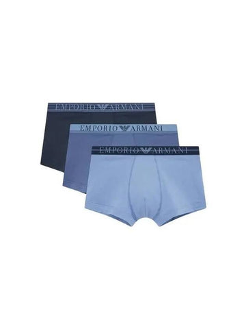 UNDERWEAR Online Exclusive Men s Line Logo Banding Soft Draw 3PACK Navy 270223 - EMPORIO ARMANI - BALAAN 1