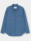 Classic Checked Shirt Blue W - KINETO - BALAAN 3