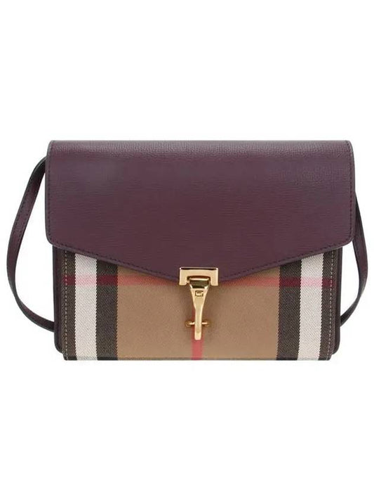 House Check Macken Cross Bag Mahogany Red - BURBERRY - BALAAN 2