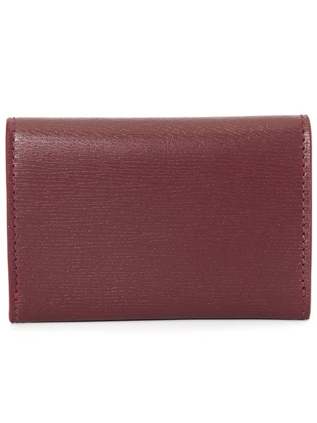 Script Leather Card Wallet Red - GUCCI - BALAAN 3