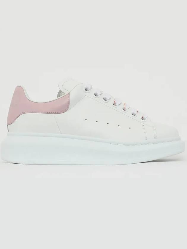 Oversized Pink Tab Low Top Sneakers White - ALEXANDER MCQUEEN - BALAAN 3