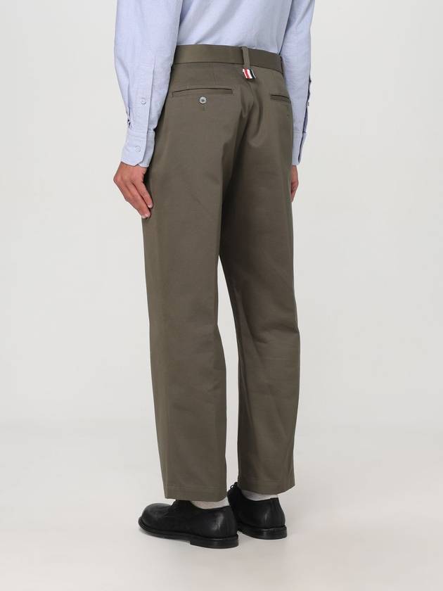 RWB Striped Straight Pants Green - THOM BROWNE - BALAAN 4