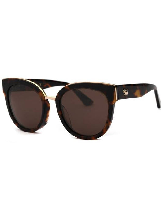 AG E114S C2 cat eye oversized horn rimmed women s luxury sunglasses - AGATHA - BALAAN 1