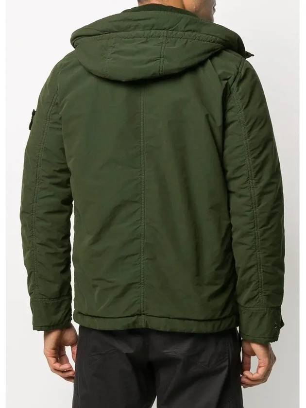 David Light TC Mircropile Hooded Jacket Dark Green - STONE ISLAND - BALAAN 5