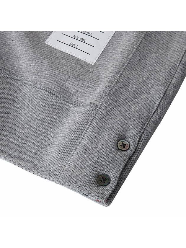 4 Bar Loopback Jersey Sweatshirt Light Grey - THOM BROWNE - BALAAN 8