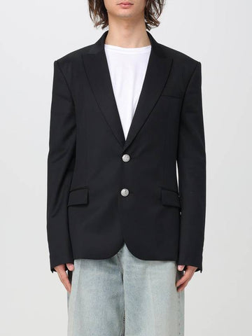 Blazer a monopetto Balmain in misto lana - BALMAIN - BALAAN 1