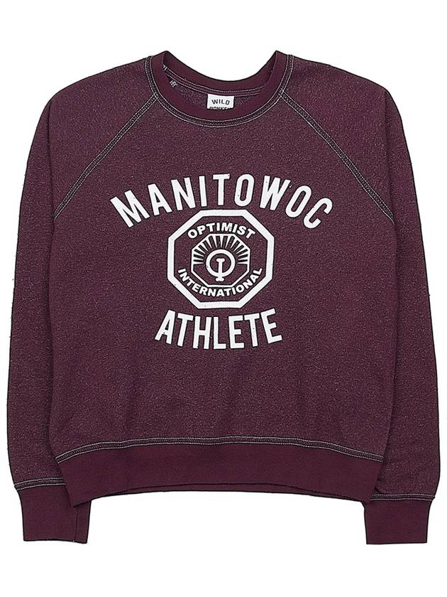 Wild Donkey Manitowoc Cotton Sweatshirt FR MANITOWOC DYED BURGUNDY - WILD DONKEY - BALAAN 9