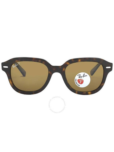 Ray Ban Erik Polarized Brown Square Unisex Sunglasses RB4398 902/57 51 - RAY-BAN - BALAAN 1