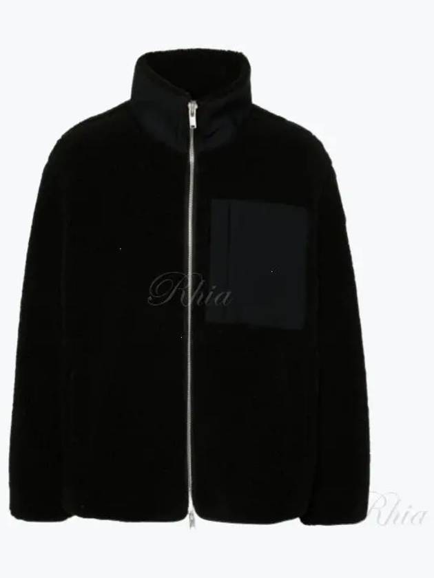 Shepra Fleece High Neck Zip Up Jacket Black - MOOSE KNUCKLES - BALAAN 2