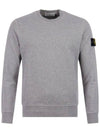 Wappen Patch Crew Neck Sweatshirt Grey - STONE ISLAND - BALAAN 2