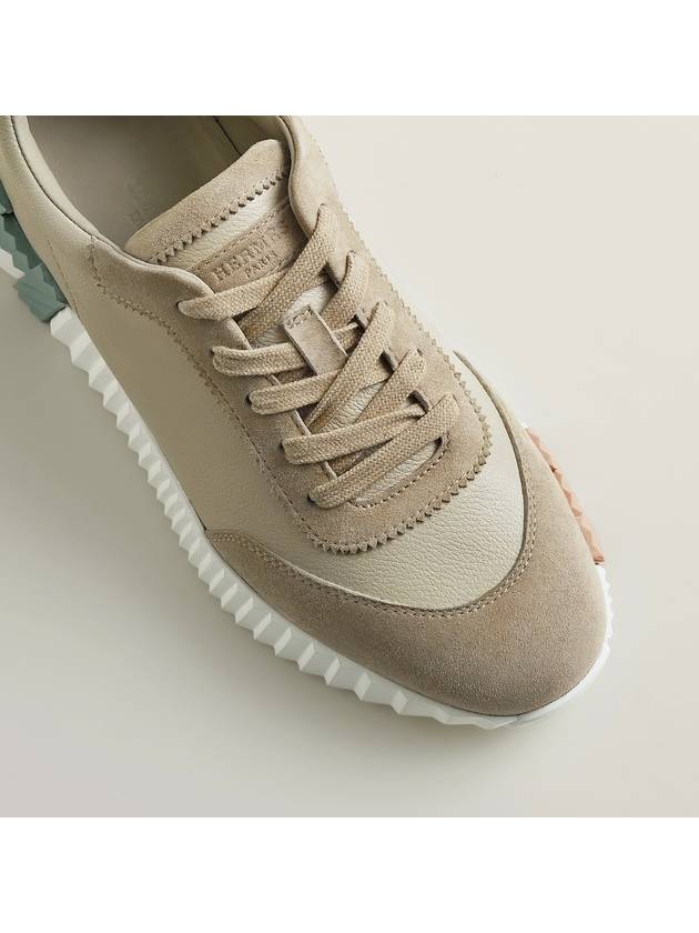 Bouncing Low Top Sneakers Beige - HERMES - BALAAN 7