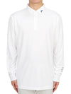 Men's Tour Tech Long Sleeve Polo Shirt White - J.LINDEBERG - BALAAN 2