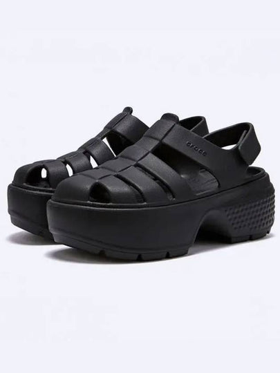 Stomp Fisherman Sandals Black - CROCS - BALAAN 2