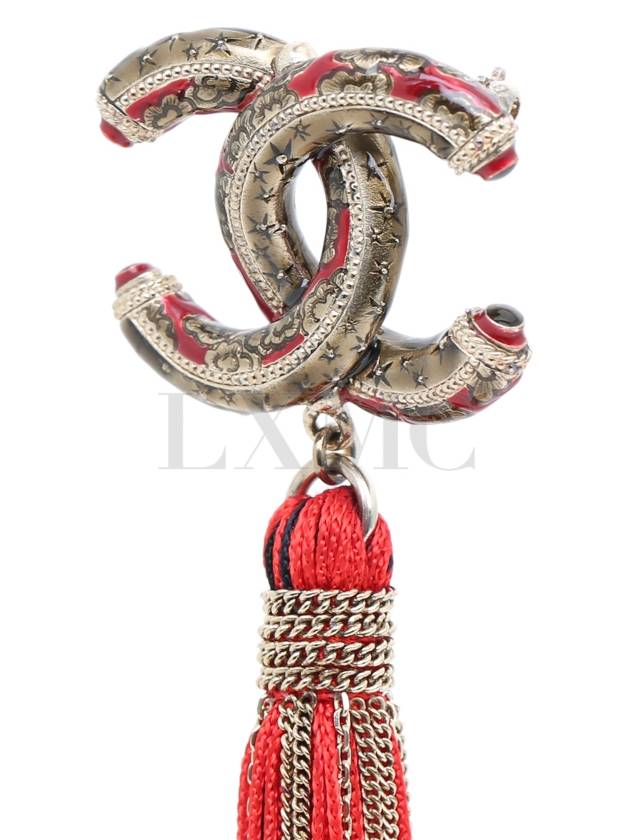 Brooch Tassel CC Logo GD - CHANEL - BALAAN 4