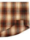 Flannel Back Logo Check Long Sleeve Shirt Brown - WOOYOUNGMI - BALAAN 6