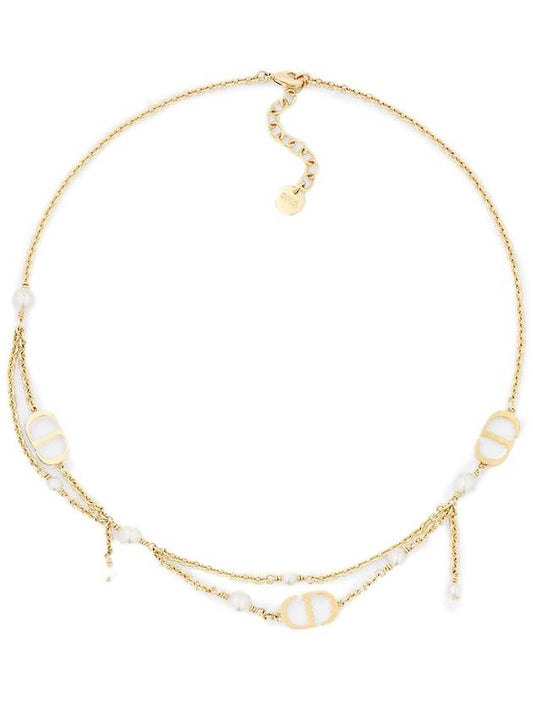 Petit CD Pearl Necklace Gold - DIOR - BALAAN 2