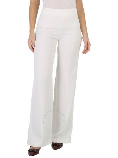 Women's High Waist Wide Pants White - STELLA MCCARTNEY - BALAAN 2