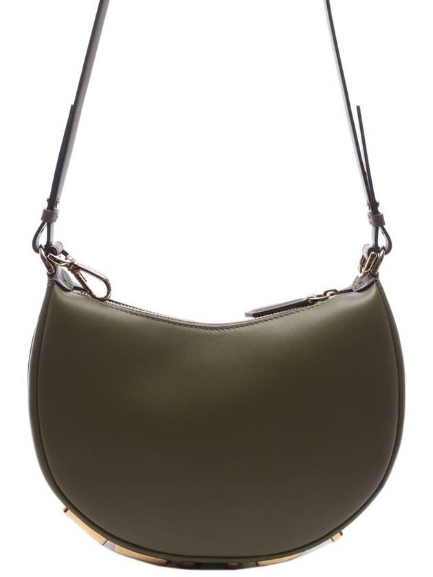 Fendigraphy Leather Small Tote Bag Green - FENDI - BALAAN 5