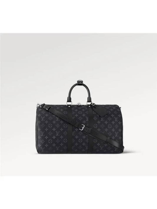 Keepall 45 Bandouliere Monogram Eclipse Duffel Bag Grey - LOUIS VUITTON - BALAAN 2