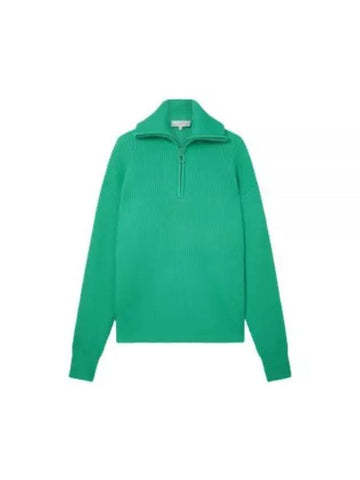 BOW HALF ZIP KNIT JADE 957 bow half zip knit - STUDIO NICHOLSON - BALAAN 1