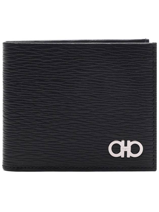 ID Window Gancini Half Wallet Black - SALVATORE FERRAGAMO - BALAAN 2