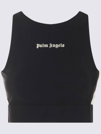 Long Sleeve T-Shirt PWVO001S24FAB002 1003 BLACK OFfwHITE - PALM ANGELS - BALAAN 2