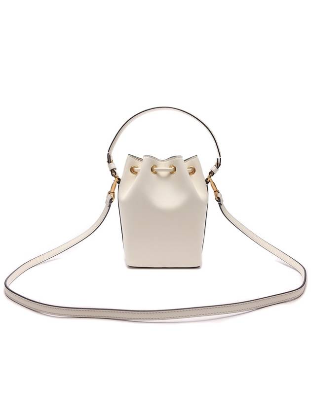 V Logo Signature Bucket Bag White - VALENTINO - BALAAN 5