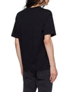 Men's Kyle Logo Print Cotton Jersey Short Sleeve T-Shirt  Black - A.P.C. - BALAAN 3