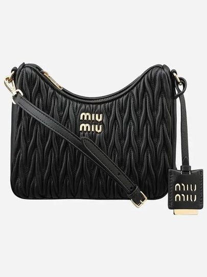 Matelasse Nappa Leather Shoulder Bag Black - MIU MIU - BALAAN 2