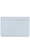 Grain Leather Stitch Card Wallet Pale Blue - MAISON MARGIELA - BALAAN 2