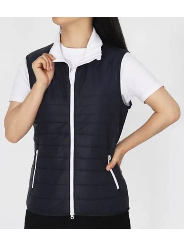 Martina Quilt Hybrid Vest Navy - J.LINDEBERG - BALAAN 2