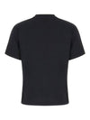 Tone On Tone Heart Logo Organic Cotton Short Sleeve T-Shirt Black - AMI - BALAAN 3