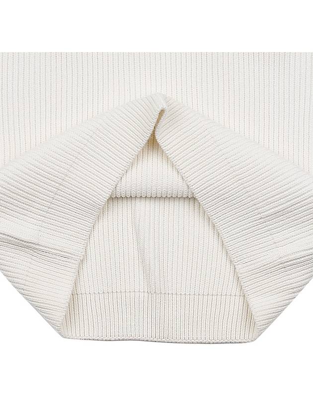 Men's Lens Detail Crew Neck Knit Top White - CP COMPANY - BALAAN 9