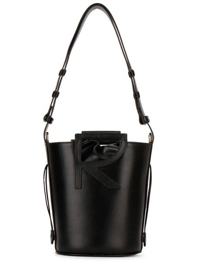 Leather Medium Bucket Bag Black - ROGER VIVIER - BALAAN 2