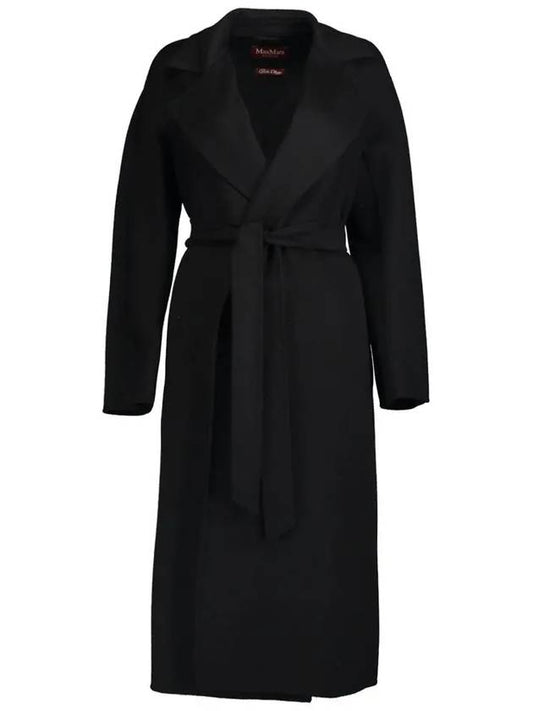 24SS CLES Belted Wool Coat Black 2416011111 007 - MAX MARA - BALAAN 2