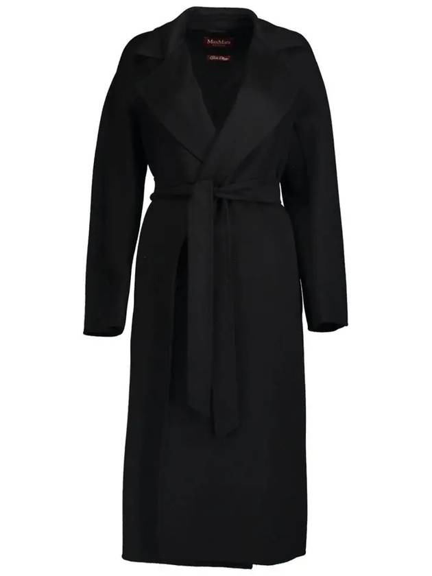 24SS CLES Belted Wool Coat Black 2416011111 007 - MAX MARA - BALAAN 2