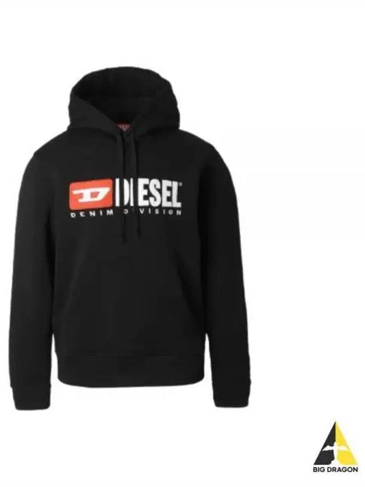 S Ginn Div Hoodie Black - DIESEL - BALAAN 2