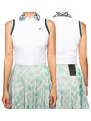 Leslie Sleeveless PK Shirt White - J.LINDEBERG - BALAAN 2